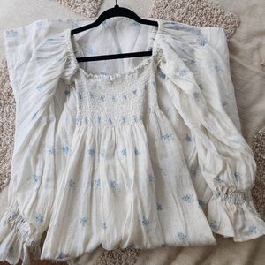 Sleeper Blue Floral Atlanta Dress size sm
